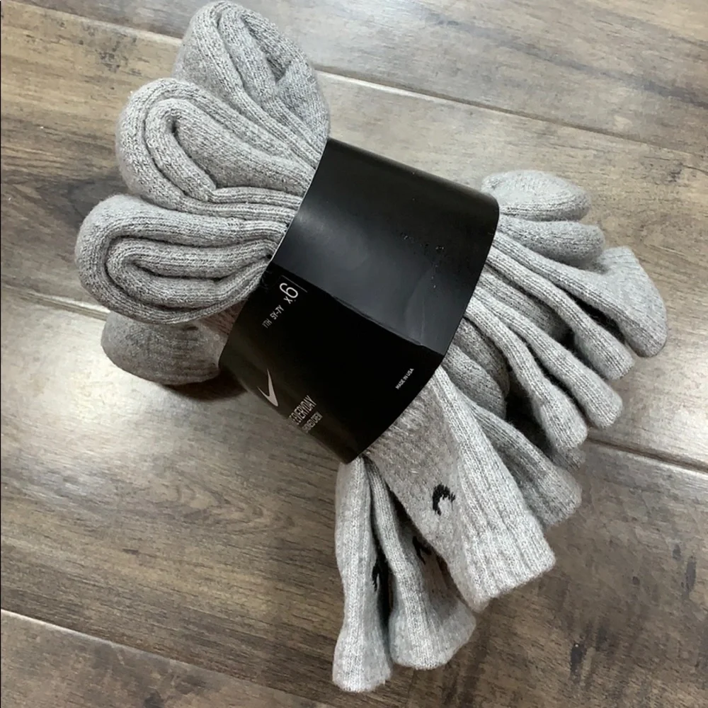 NIKE EVERYDAY CUSHIONED CREW 6 pairs SOCKS NWT - Picture 13 of 16